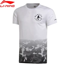 Распродажа) Li-Ning BAD FIVE Мужская баскетбольная футболка из джерси 62% хлопок 38% модал Удобная подкладка спортивные футболки AHSM313 MTS2668