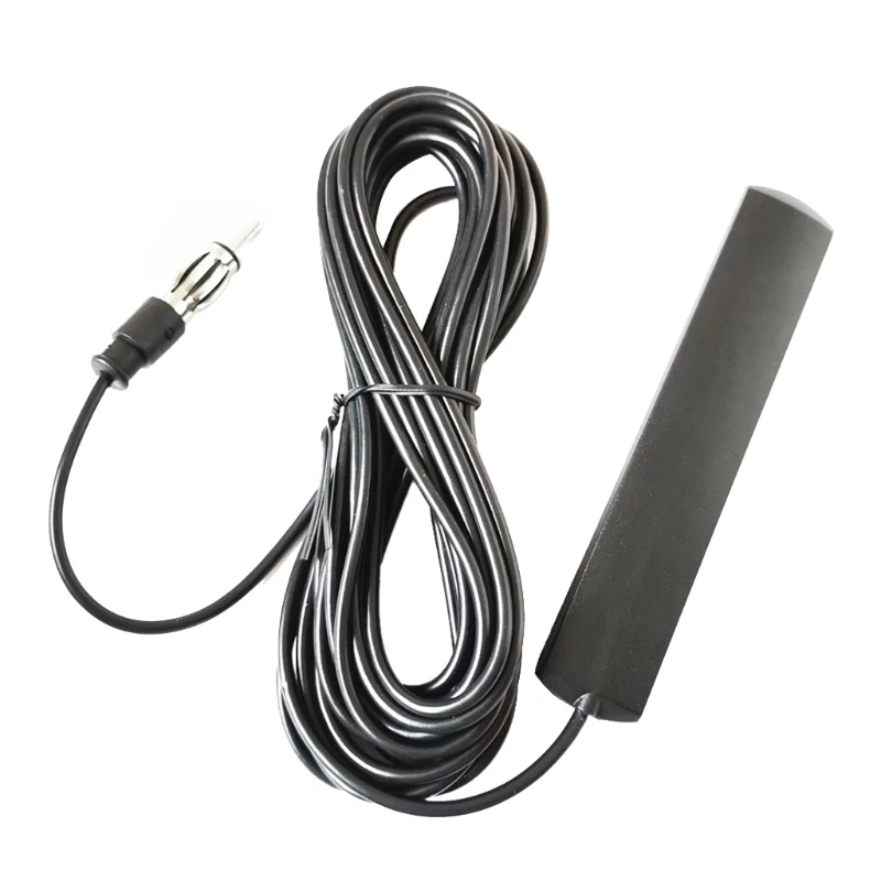 ANT-309 Car FM Radio Hidden Antenna Patch Signal Booster 5-Meter Length Electronic Stereo Amplifier Windscreen Aerial | Электроника