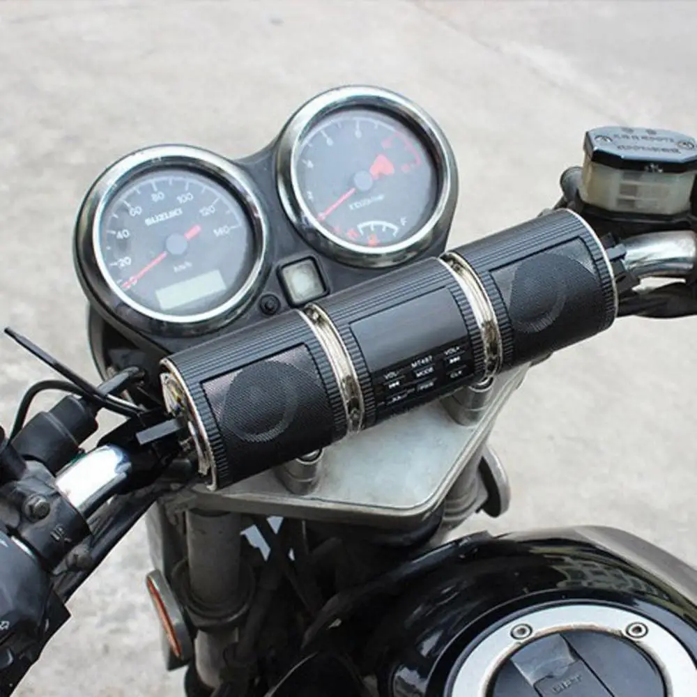 Bluetooth Motorcycle Stereo Speaker Motorbike MP3 Music Player FM Radio Adjustable Bracket Waterproof LED Display | Автомобили и