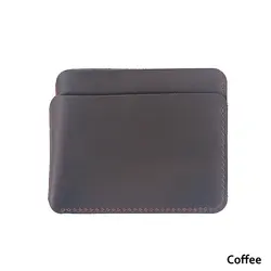 GENODERN Premium Leather Card Holder and Mini Wallet (Coffee card holder)