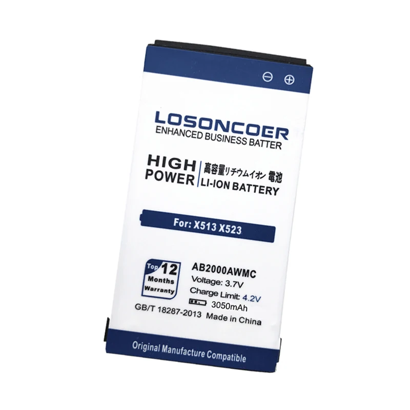 LOSONCOER 3050 мАч AB2000AWMC батарея для PHILIPS Xenium X501 X513 X523 X130 X623 X3560 X2300 X333 литий-ионный полимерный аккумулятор