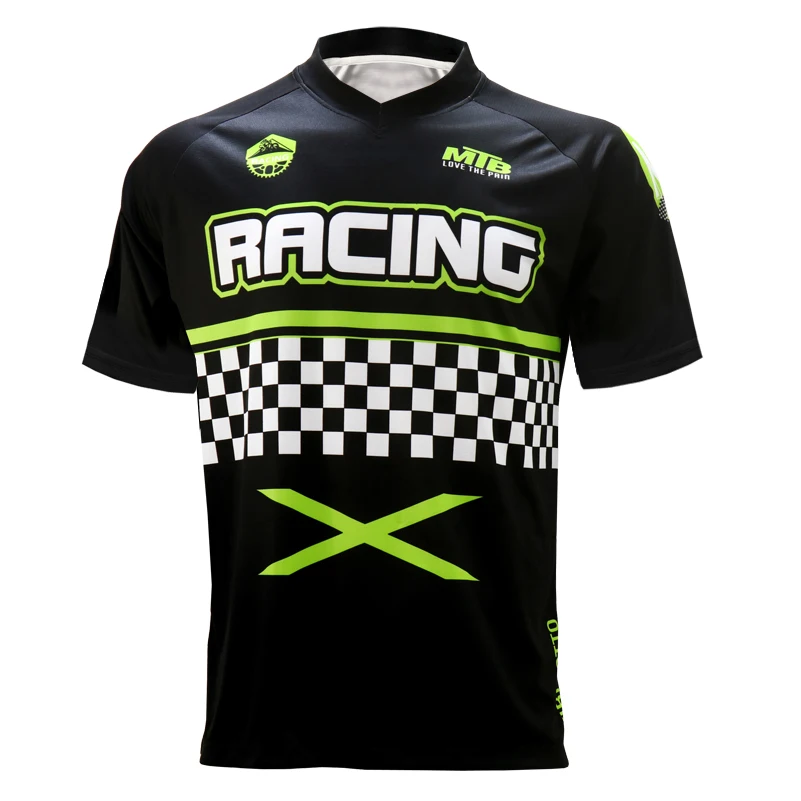 MTB Downhill jersey Motorcycle Jersey Loco Motive shirt Breathable Competitive Race Cycling Short sleeve T-shirt | Спорт и