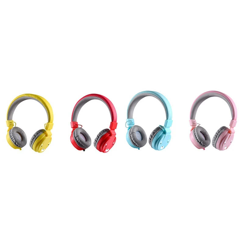 Children Headphone Foldable Child Earphone Headset Wire Control Wired Phone Boy Girl Headset With Microphone Kid Headset