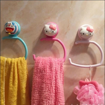 

Lovely kitchen Bathroom крючки Suction Tray Towel Rack Kitty Bathroom Toilet Tissue Hook ventosa Multifunctional Hook