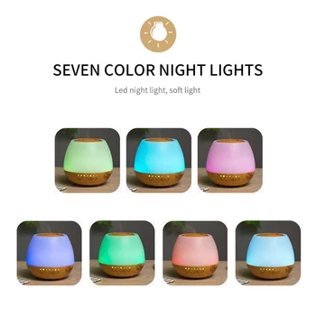

400ml Bluetooth Speaker with Color LED Light for Home Humidifier Humidifier USB Essential Oil Aroma Diffuser Ultrasonic Fogger