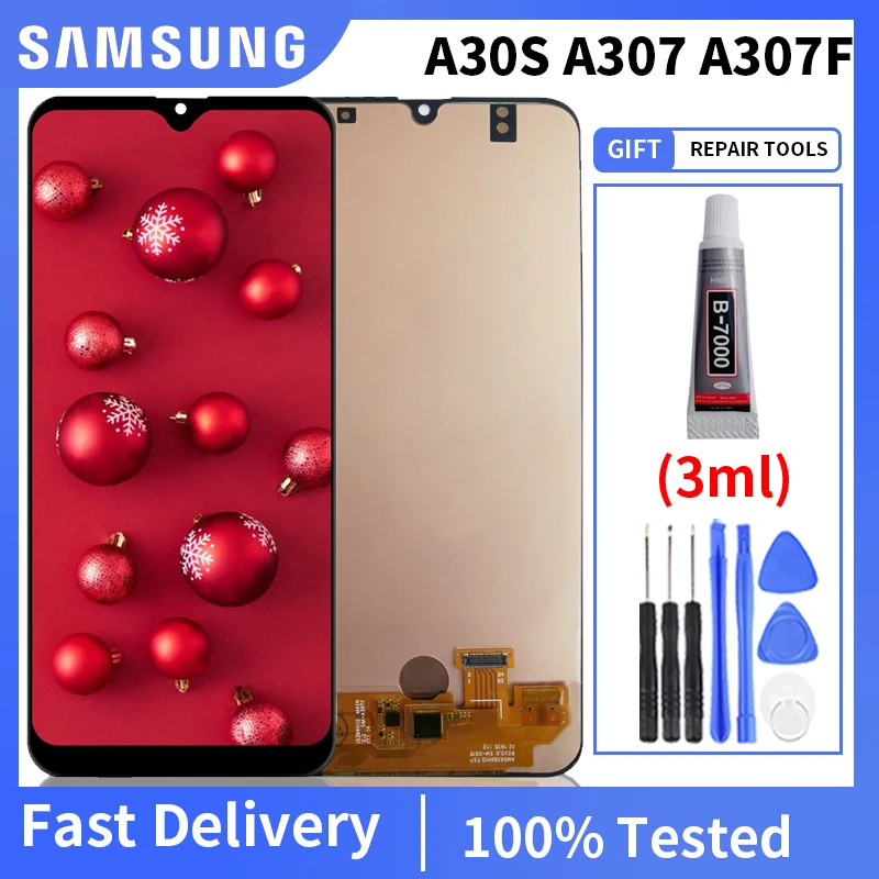 

100% Tested LCD For Samsung Galaxy A30S LCD Display Touch Screen Digitizer For Samsung A30s A307 A307F A307G A307YN Display