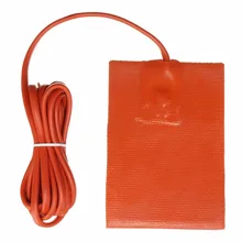 250 Вт 9x13 см силиконовый коврик с подогревом, нагревательный коврик, моторный масляный бак, водонепроницаемый нагревательный коврик для согревающих аксессуаров