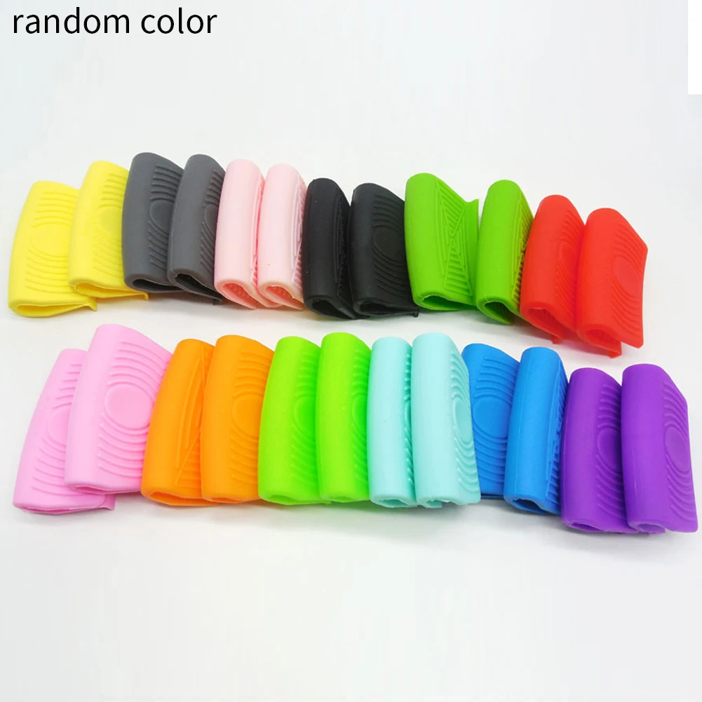 Insulation Home Anti Scald Pot Holder Sleeve Glove Protective Pan Handle Grip Wear Resistant Practical Tools Silicone Kitchen