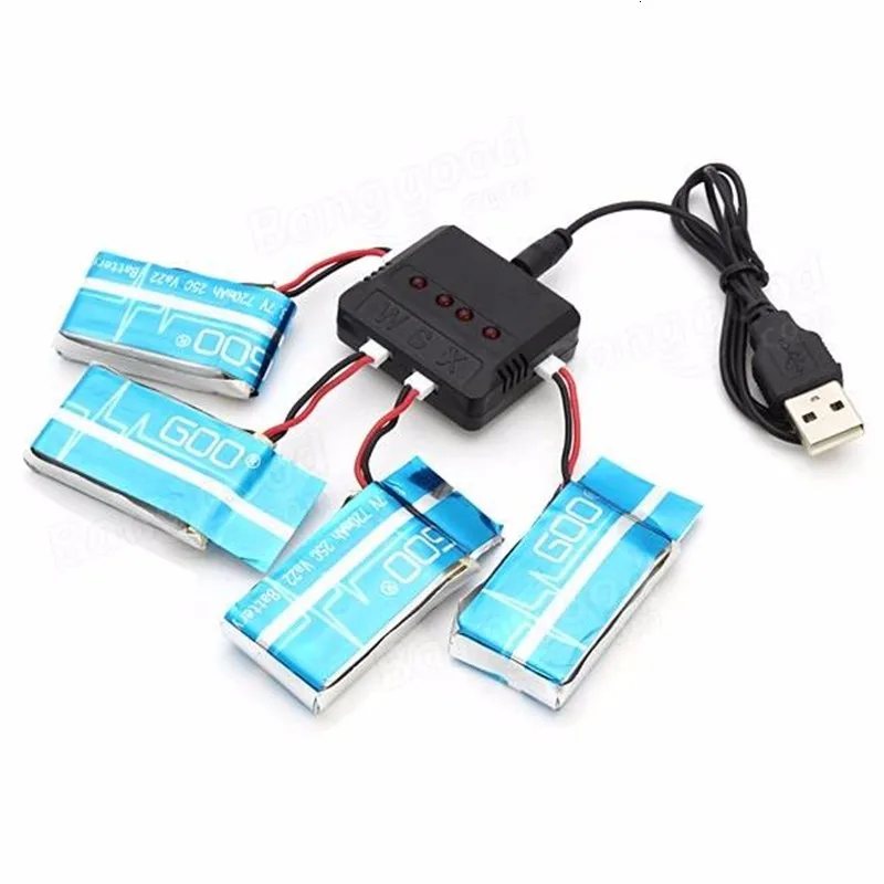 4 шт. * 3 7 в 720 мАч Lipo батарея для WLtoys F949 / XK K124 RC самолет запасные части