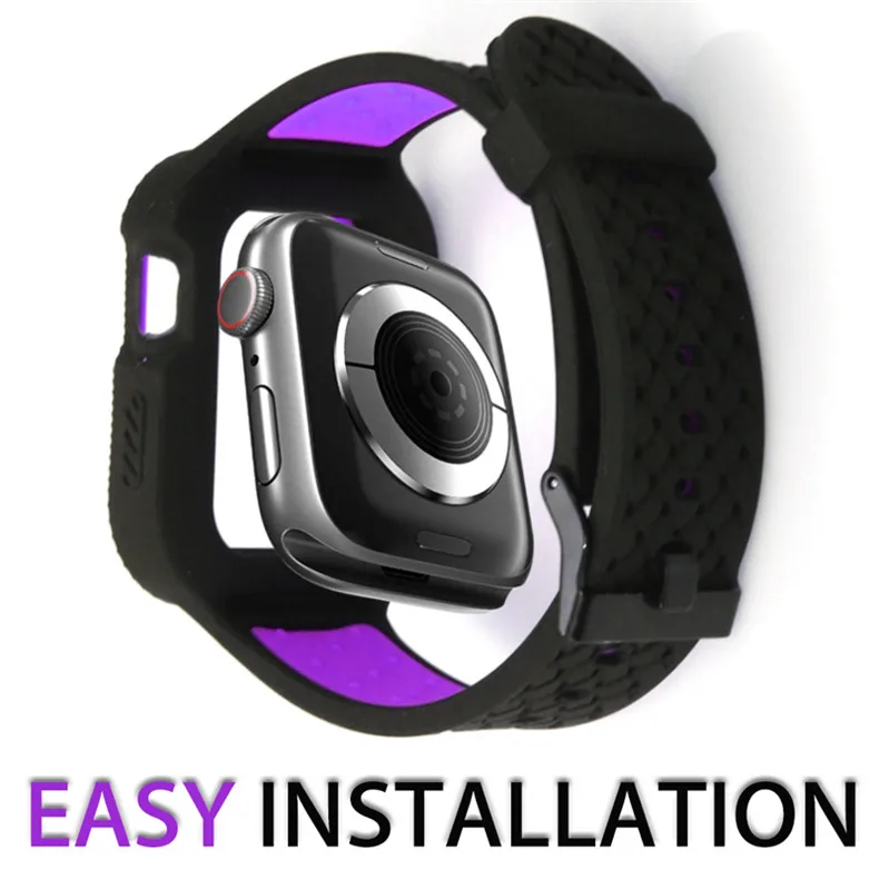 Ткань чехол+ ремешок для apple watch band в едином положении во время занятий легкой атлетикой, apple watch 5 4 полосным 44 мм/40 мм наручных часов iwatch, ремешок 4 5 correa браслет ремешок Пояс