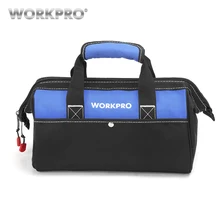 WORKPRO 1" Закрытая сумка для хранения с широким ртом 600D полиэстер водонепроницаемая сумка для инструментов дорожные сумки Мужская сумка через плечо стиль