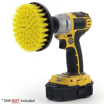 

New Drill brush All purpose Cleaner Scrubbing Brushes for Bathroom surface Grout Tile Tub Shower Kitchen Auto