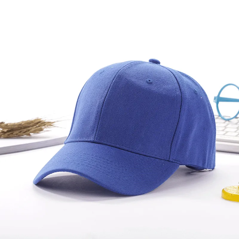 Wjustforu Классическая Повседневная Молодежная Кепка из хлопка, бейсбольная кепка, помытая Стильная шапка, простые регулируемые однотонные мужские головные уборы, унисекс, для женщин и мужчин, Топ - Цвет: blue
