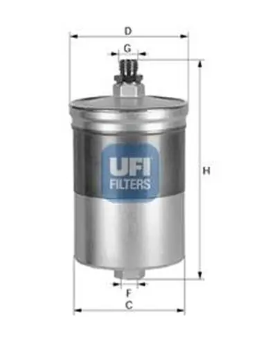 Фильтр топливный MB W201/W202/W124/W123/W126 1.8-6.080-01 UFI 31