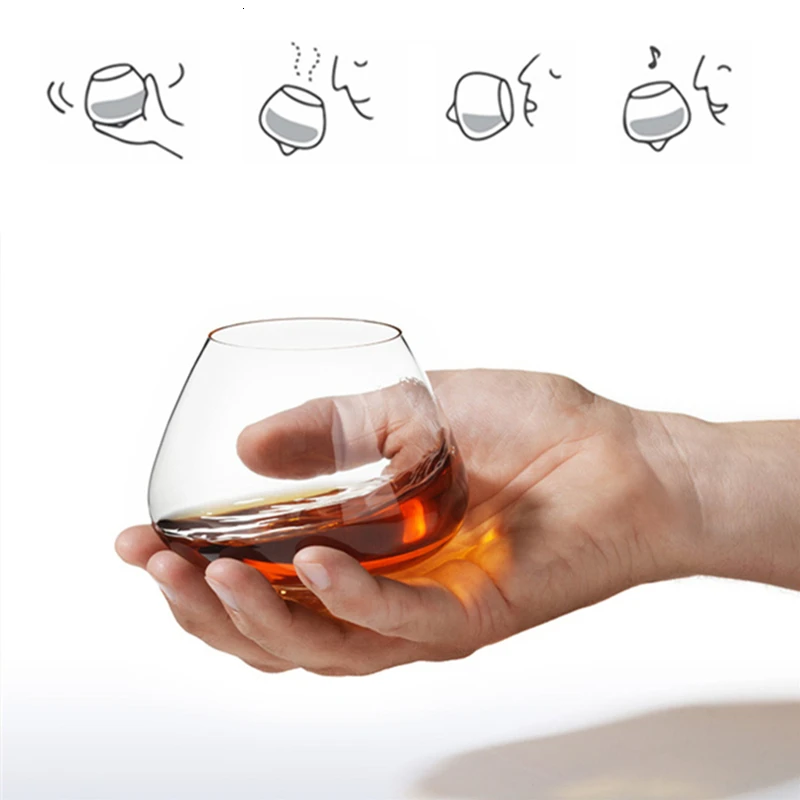 Большой размер повернуть Джек лед для виски стекло большой Roly-poly NMD Verre чашки для виски Spirit XO красный винный стакан бокалы для бренди стекло es