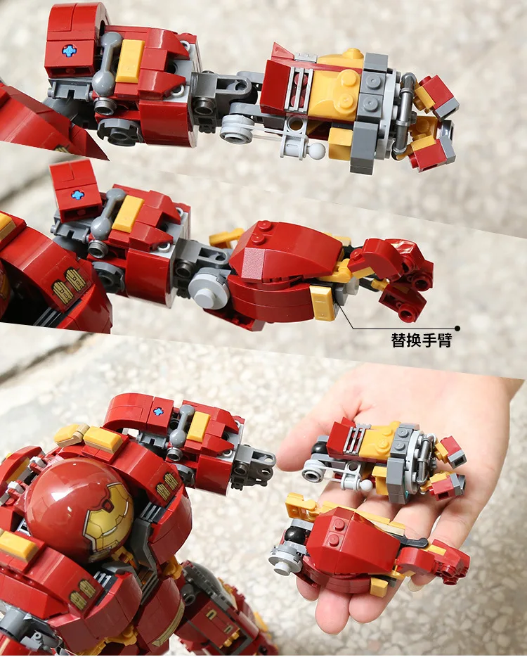 Железный человек черный халкбастер MK41 совместимый 76105 Супер герои Marvel модель Мстителей строительные блоки игрушки для детей