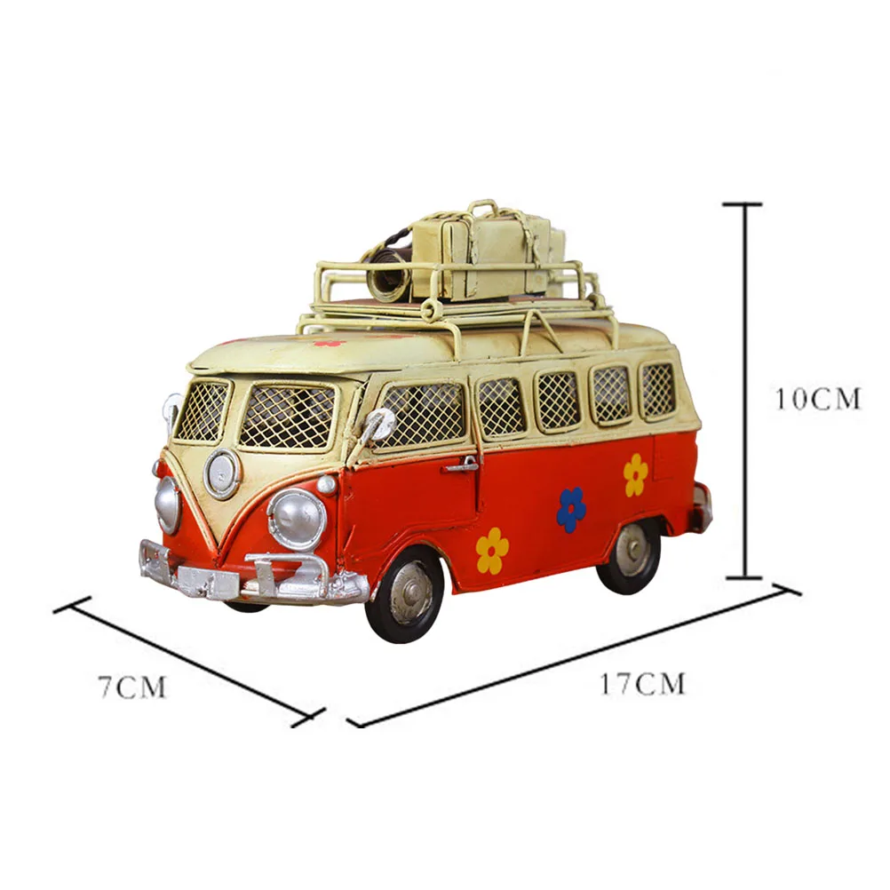 Креативный металлический автобус денежный ящик Винтаж Ностальгический воспоминание из детства диспенсер для монет металлическое искусство подарок украшение дома