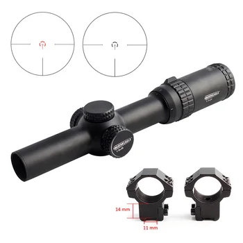 

Tactical Eagle 1-6x24 riflescope fully multi-coated lenses Scope Optics AR-BDC reticle 6x zoom range for hunting