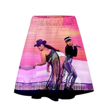 LIZZO/Женская плиссированная юбка с высокой талией и объемным принтом; Повседневные Вечерние Короткие юбки; Летняя женская одежда для молодых девушек; большие размеры;