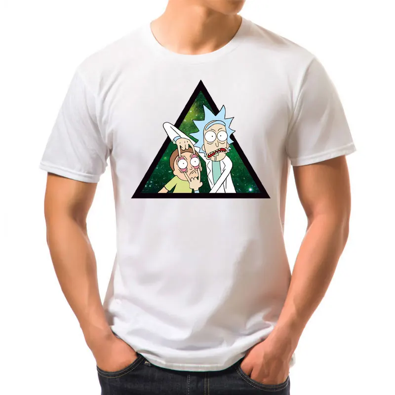 Rick And Morty Summer Cotton Tshirts The Science Face Men Short Sleeve Top Tee man woman Arrial Japan Anime Cartoon Print T shir