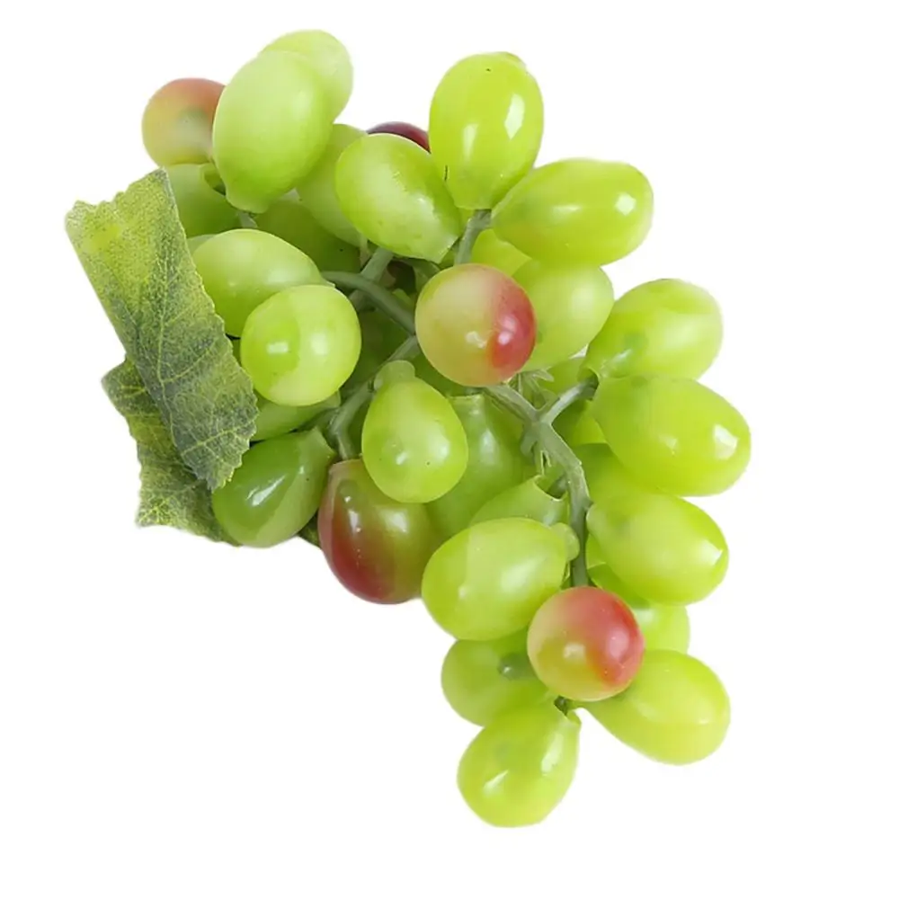 1 Bunch Fake Grape Artificial Plastic Lifelike Faux Fruit Home Garden Decoration