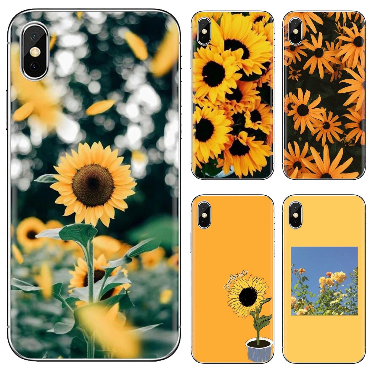 popular aesthetic sunflower For Huawei P8 P9 P10 P20 P30 P Smart 2019 Honor Mate 9 10 20 8X 7A 7C Pro Lite Silicone Cover Bag | Мобильные