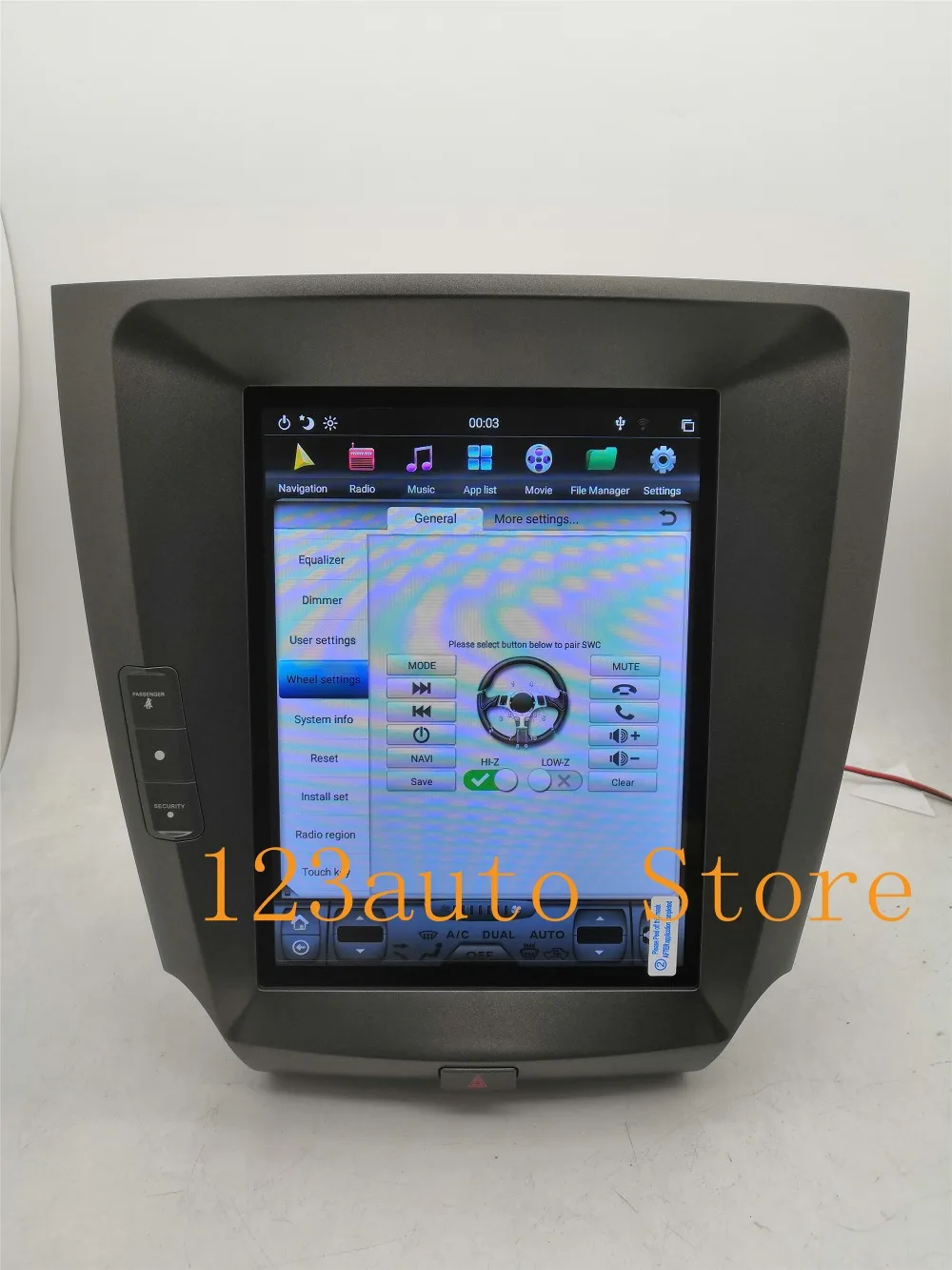 10,4 ''вертикальный экран Tesla стиль Android 8,1 автомобильный DVD gps навигатор плеер для lexus IS IS200 IS250 IS300 2006-2011 PX6