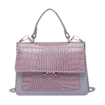 

Crocodile Pattern PU Leather Crossbody Bags For Women 2020 Summer Shoulder Handbags Lady Travel Totes Cross Body Bag