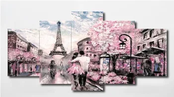 

Diamond embroidery Landscape Multi-picture Combination DIY diamond painting Eiffel Tower Picture Of Rhinestone Decor Home