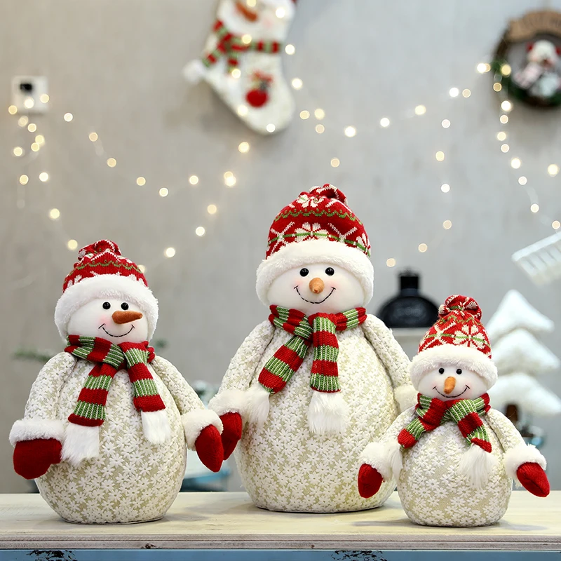 floco de neve boneca decoração de natal hotel decorações de natal arranjo cena da casa brinquedos de natal casa