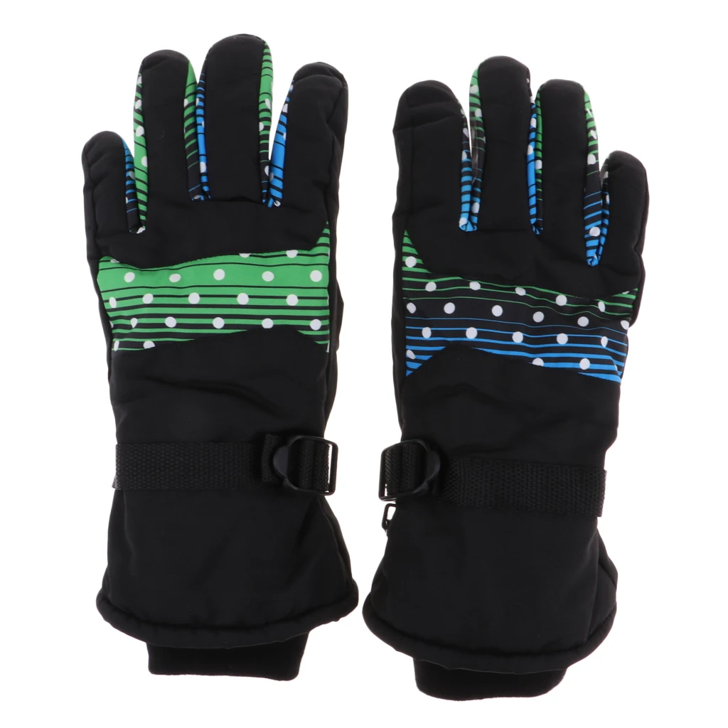 Adult Kids Waterproof Ski Gloves Winter Warm Snowboard Snowmobile Cold Weather Gloves for Children Boys Girls Mens Womens
