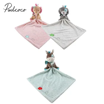 

Toddler Infant Baby Security Cartoon Soft Smooth Bath Animal Toy Blanket Appease Towel