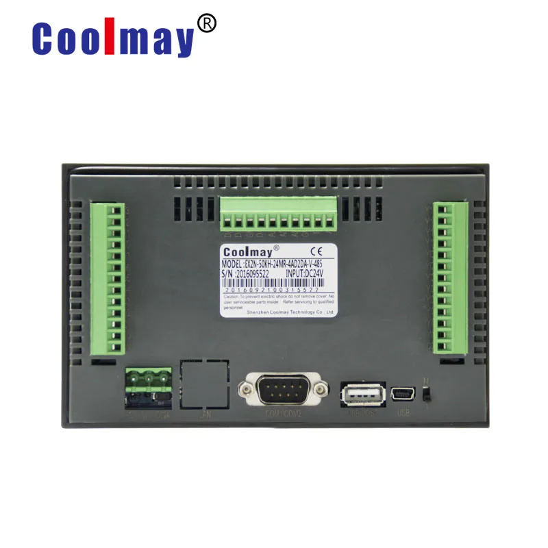 

Manufacture 5 inch 800*480 pixels 12do relay outputs rs485 port hmi plc with touch control