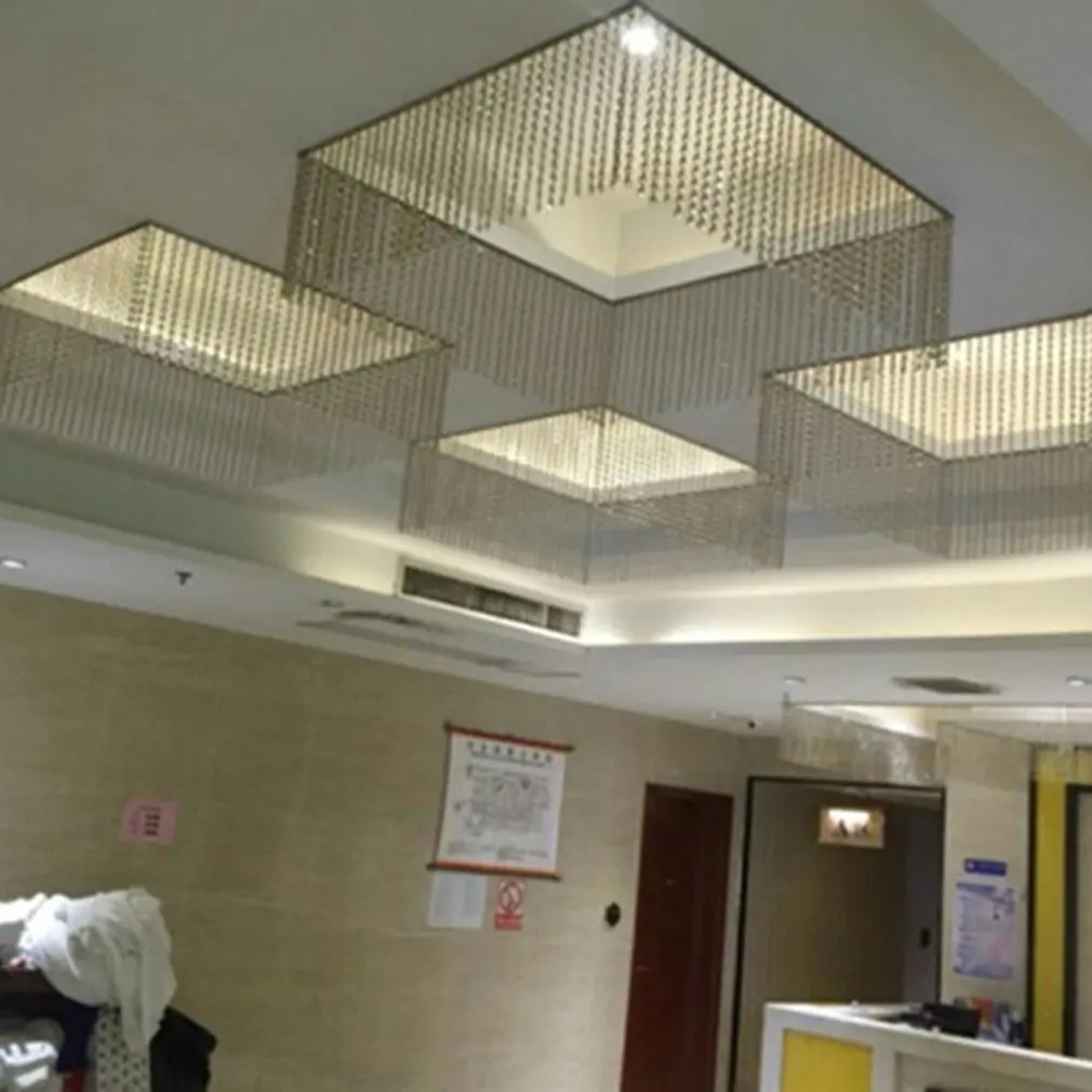 14 мм прозрачные акриловые Восьмиугольные бусины цепочка свадебное украшение