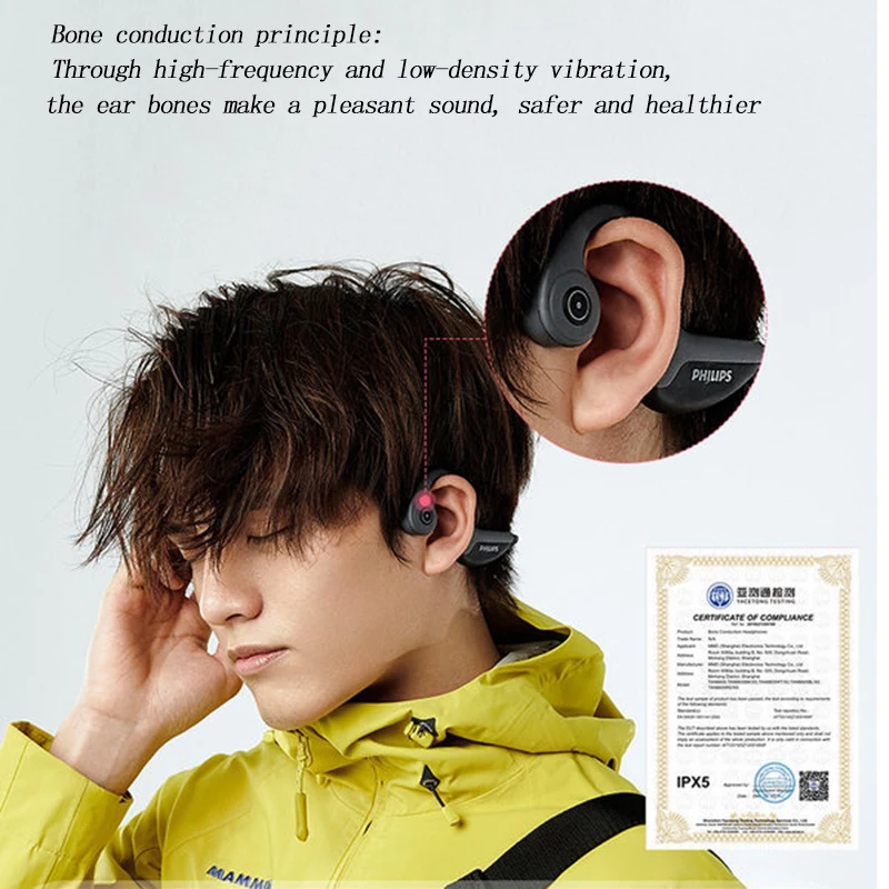 Беспроводные Наушники Philips TAN6605 с костной проводимостью спортивные