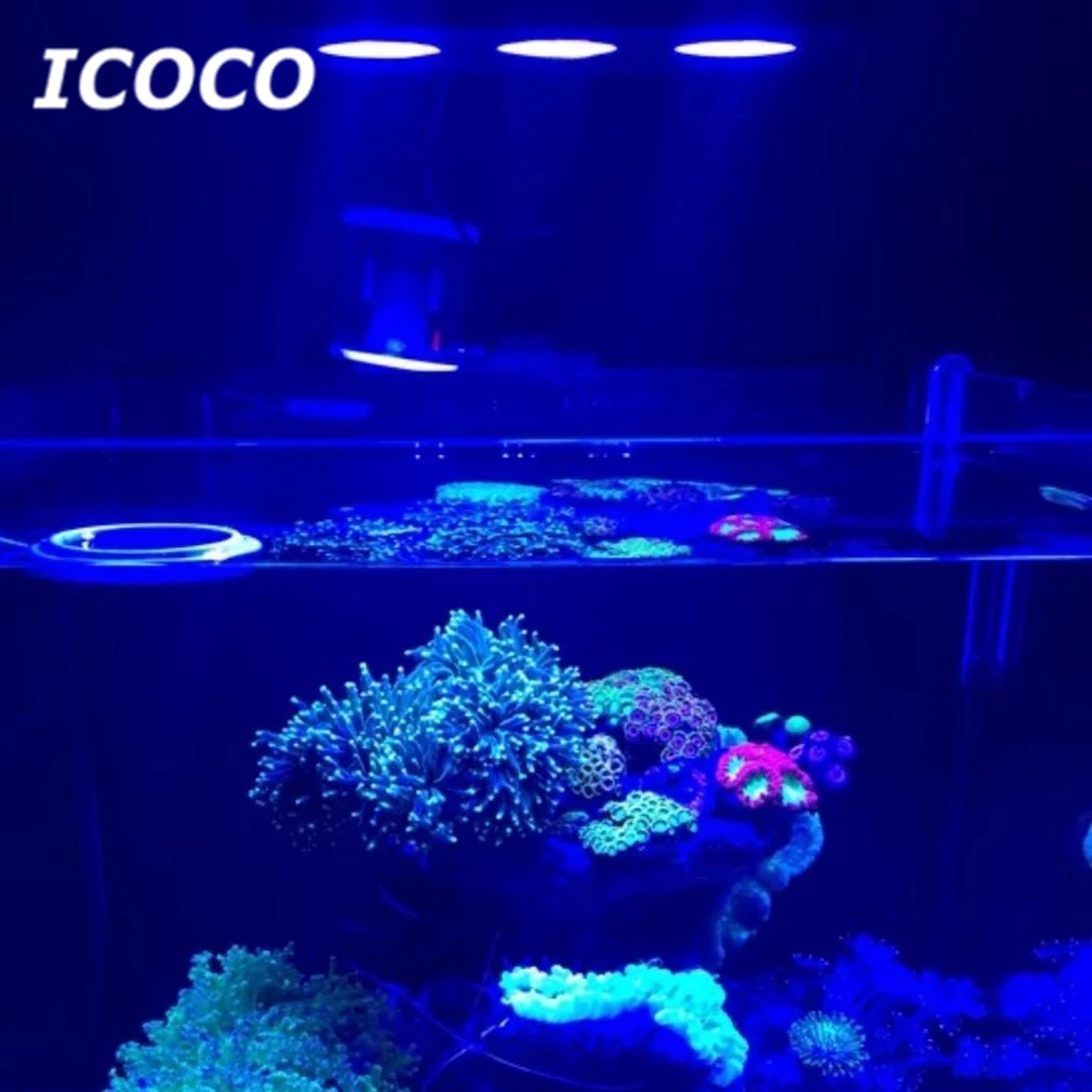 ICOCO светодиодный светильник для аквариума 30 Вт внутренний светодиодный светильник для аквариума светильник для морской воды с сенсорным управлением для аквариума коралловых рифов