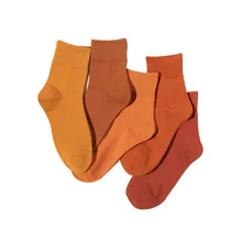 Женские носки, Хлопковые женские носки, чистый цвет, более 30 видов популярных цветов, повседневные носки, цветные носки на осень и весну