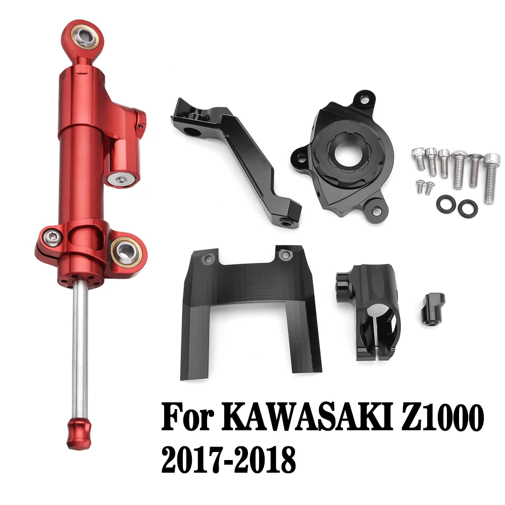 

CNC Motorcycle Stabilize Steering Damper Mounting Bracket kit For 2017-2018 Kawasaki Z1000 Z 1000 Accessories