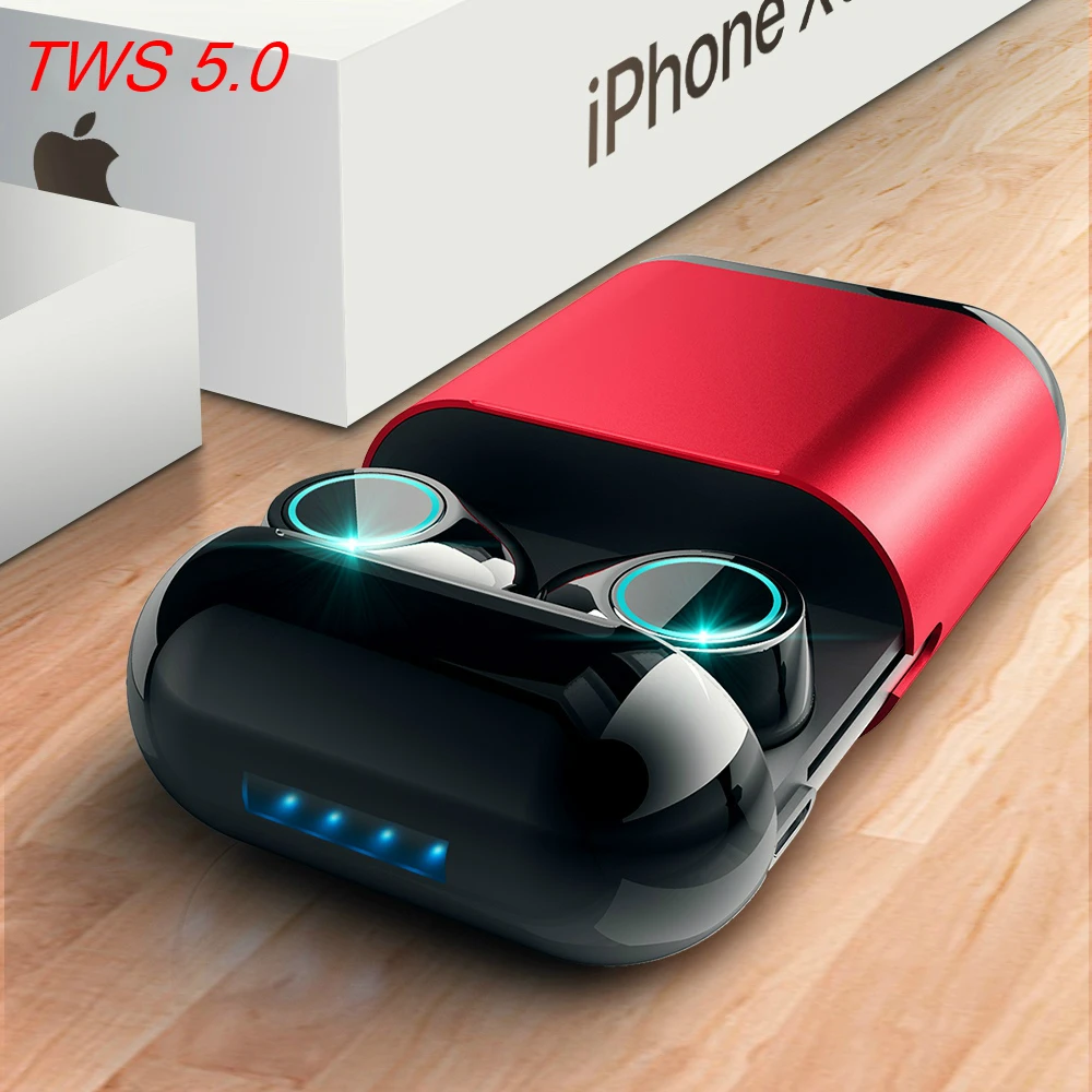

Bluetooth Earphones TWS 5.0 Earbuds Wireless Bluetooth Headphones Stereo Headset HS Ear with Mic & Charging Box for Smart Phone