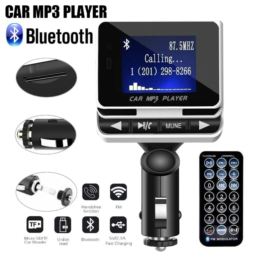 USB зарядное устройство fm-передатчик FM12B автомобильный комплект Bluetooth беспроводной Авто Bluetooth Mp3 плеер для iPhone SE 7 7Plus 6 6S и Android