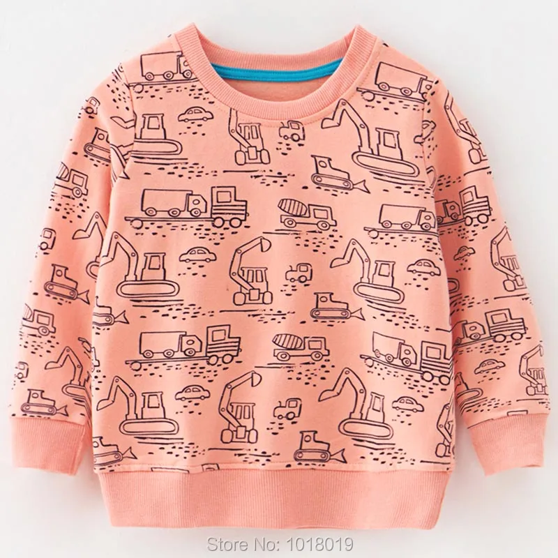 

Kids Hoodies Bebe Boys Tops Fleeces Sweatshirts 2019 Terry Cotton Sweater Print t shirts Tees Blouses Baby Boy Clothes Outerwear