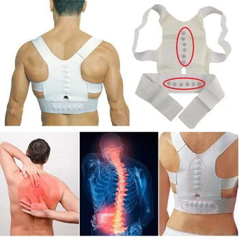 

Magnetic Posture Corrector Back Straight Brace Belt Corrective Therapy Corset Lumbar Support Straight for Male Female Brace Belt
