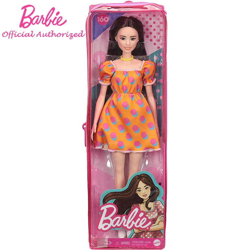 Barbie バービーファッショニスタバービー人形、白い花のドレス
