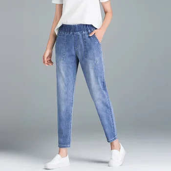 

Autumn women skinny jeans DenimPants Top Stretch Women High Waist plus size jeans