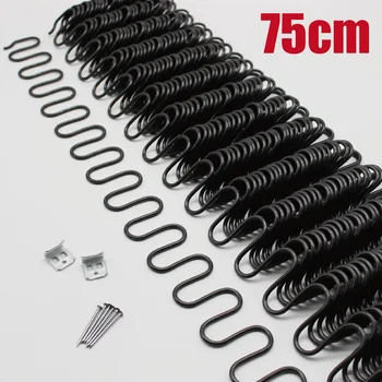 

10pcs 75cm Zig Zag Spring for Furniture Auto Upholstery with 20pcs clips and 60pcs nails