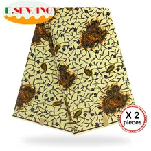 Африканская восковая ткань с принтом Анкара для шитья Анкара африканская ткань 12 ярдов нигерийская хлопковая ткань Гана для платья 81005