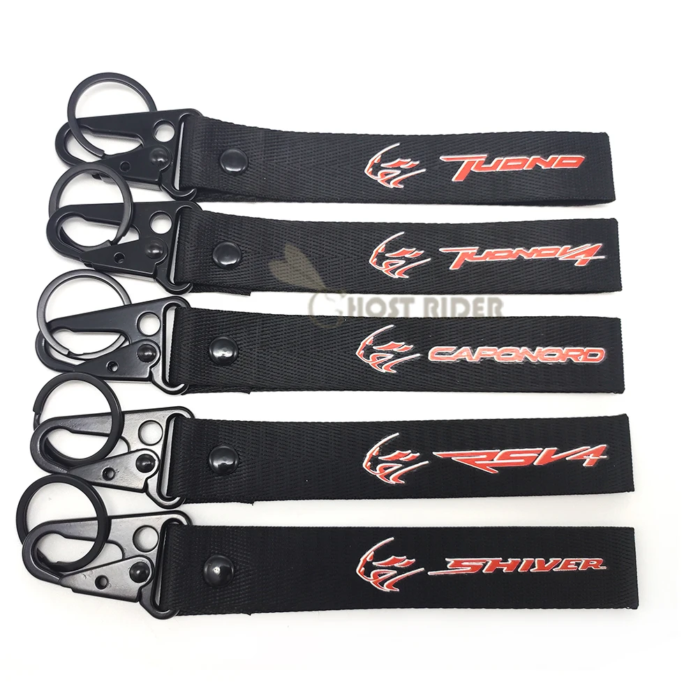 

For Aprilia Tuono V4 Caponord RSV4 Shiver NEW Motorcycle Car Key Chain Woven Key Ring Tag Label Chain Ring