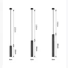 LED Track Light Spotlights 5W COB Rail Lamp 220V 110V Spot Ceiling Pendant Lights Clothing Shop Bar Hanging Decoration Lighting 6