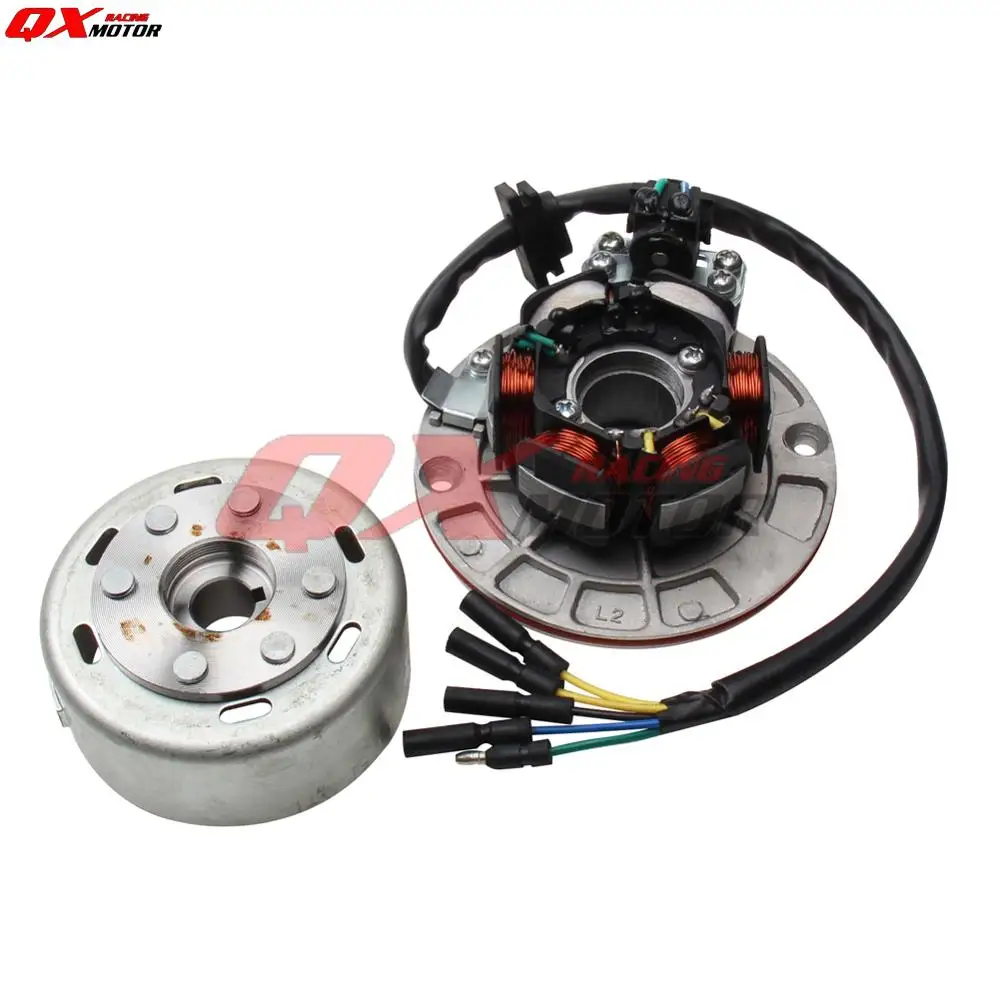 6 Coil Ignition Magneto Stator Rotor Flywheel Kit with Light For YX 150cc 160cc Engine KAYO BSE SSR SDG Dirt Pit Bike Parts