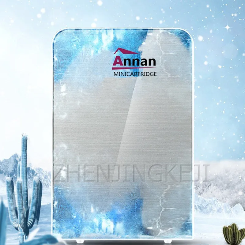 Small 10L Vehicle Refrigerator High Capacity Refrigerated Tool Fresh-keeping Equipment Tempered Glass Frozen Home Appliances